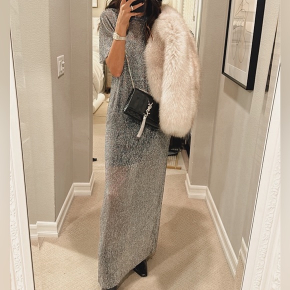 Mango Dresses & Skirts - Mango Long Lurex Dress 4